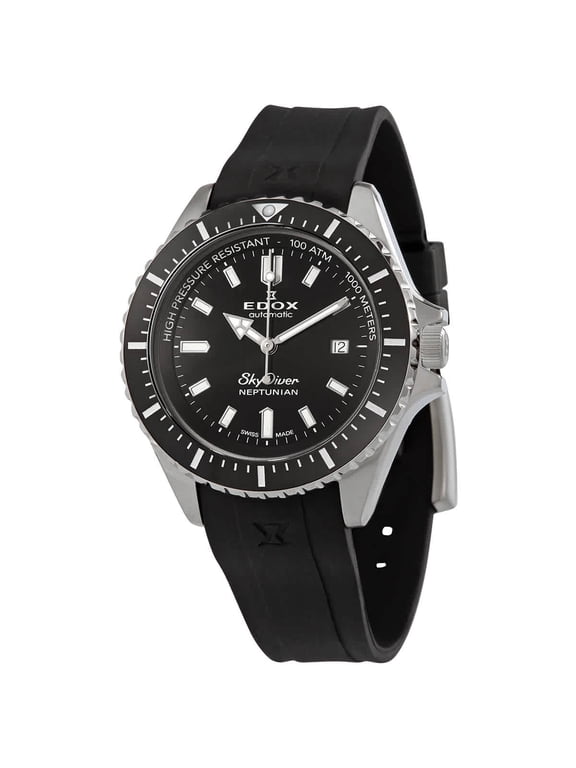 Skydiver Neptunian Automatic Black Dial Men's Watch 80120 3NCA NIN