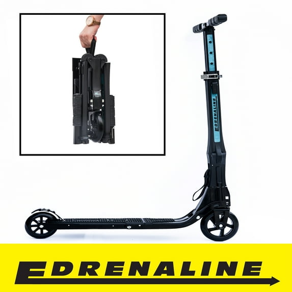 Edrenaline ST06 Matte Black Foldable Scooter with Carry Bag