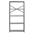 Edsal 36"W x 16"D x 72"H 5Shelf Steel Shelving, Grey