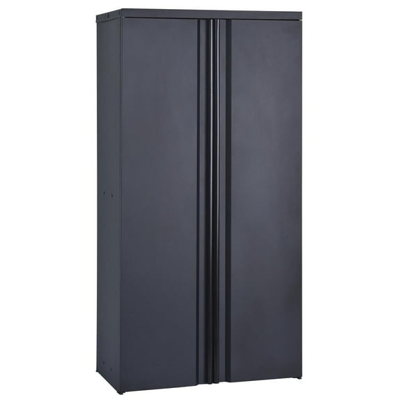 Edsal 36"W x 18"D x 72"H Freestanding Tall Storage Cabinet, Black