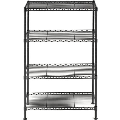 Edsal WS201232B Muscle Rack 20"W x 12"D x 32"H FourLevel Wire Shelving, Black