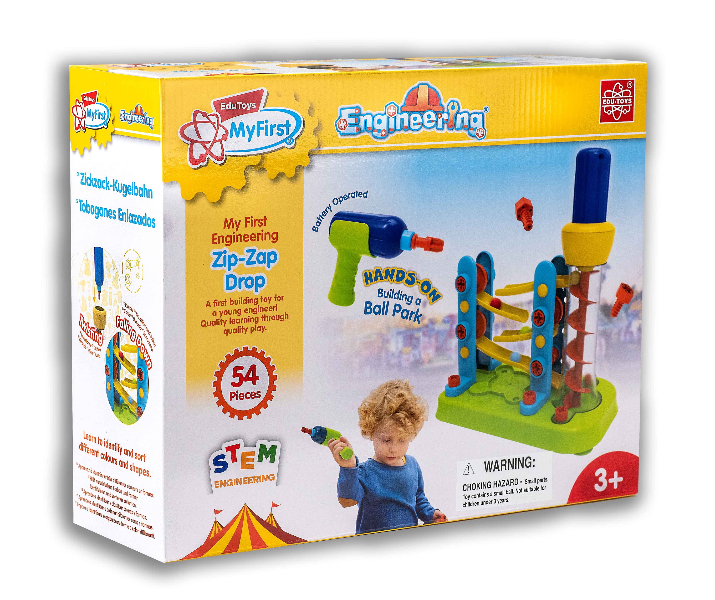 Edu-Toys My First Engineering Zig-Zag Drop Stem Toy