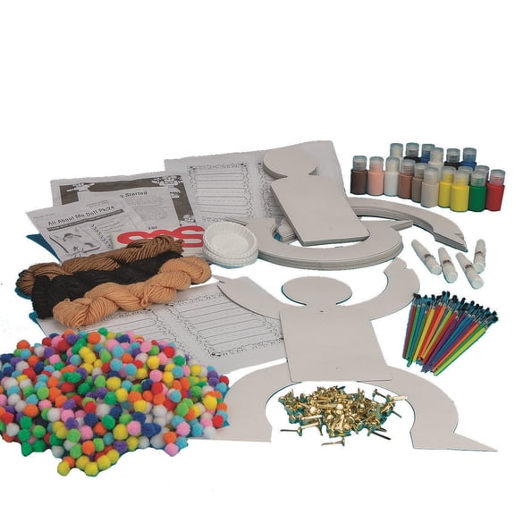 EduCraft Scholastic All About Me Dolls Craft Kit (Pack of 24)