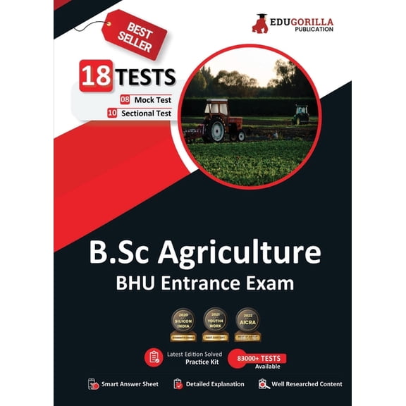 EduGorilla B.Sc Agriculture Entrance Exam 2023 (BHU) - 8 Mock Tests and 10 Sectional Tests (1900 Solved Objective Questi, (Paperback)