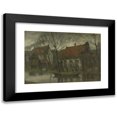 thumbnail image 1 of Eduard Karsen 18x14 Black Modern Framed Museum Art Print Titled - View in a Village (1885 - 1900), 1 of 5