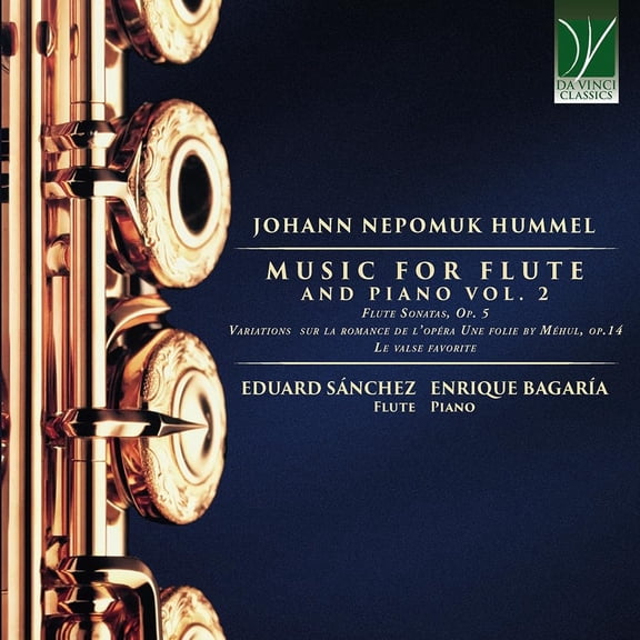 Johann Nepomuk Hummel Music for Flute and Piano Vol.2 (CD)