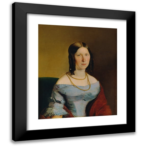 Eduard Swoboda 15x18 Black Modern Framed Museum Art Print Titled - Women's Portrait