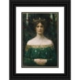 thumbnail image 1 of Eduard Veith 11x14 Black Ornate Wood Framed Double Matted Museum Art Print Titled: The King's Daughter (Before 1902), 1 of 5