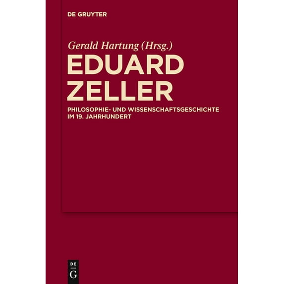 Eduard Zeller, (Hardcover)