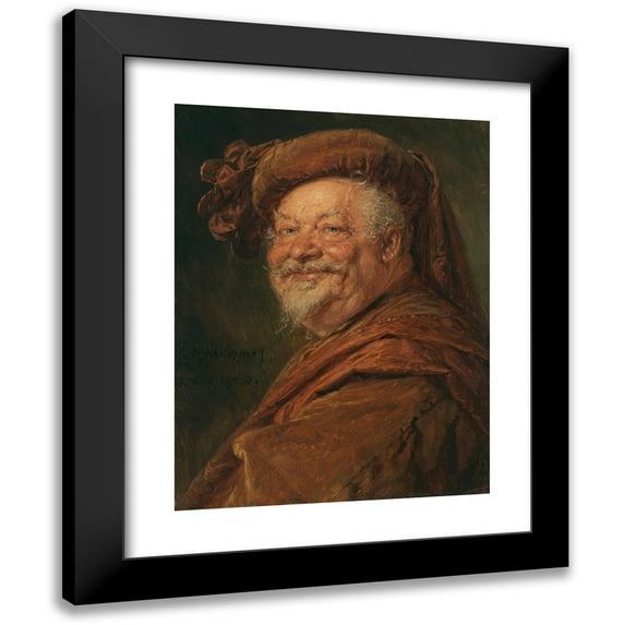 Eduard von Grützner 12x14 Black Modern Framed Museum Art Print Titled ...