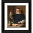 thumbnail image 1 of Eduard von Grützner 12x14 Black Ornate Wood Framed Double Matted Museum Art Print Titled: In the Study Room, 1 of 5