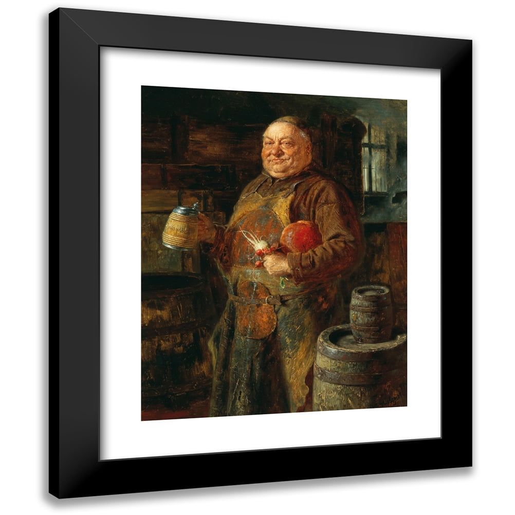 Eduard von Grützner 15x18 Black Modern Framed Museum Art Print Titled ...