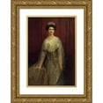 thumbnail image 1 of Eduardo Gioja 14x18 Gold Ornate Wood Frame and Double Matted Museum Art Print Titled - Elena Von Montenegro (1913), 1 of 4