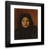 Eduardo Schiaffino 11x14 Black Modern Framed Museum Art Print Titled - Margot (From 1878 Until 1935)