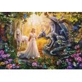 thumbnail image 1 of Educa 1500 Pc Dragon, Princess & Unicorn Puzzle, 1 of 3