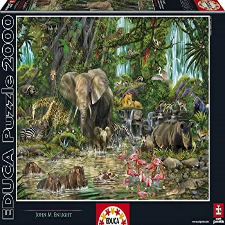 Educa African Jungle Puzzle, 2,000-Piece