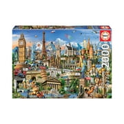 Educa Borrs 17697 Symbole Von Europa Educa Borras Europe Landmarks 2000 Piece Jigsaw Puzzle, Multi