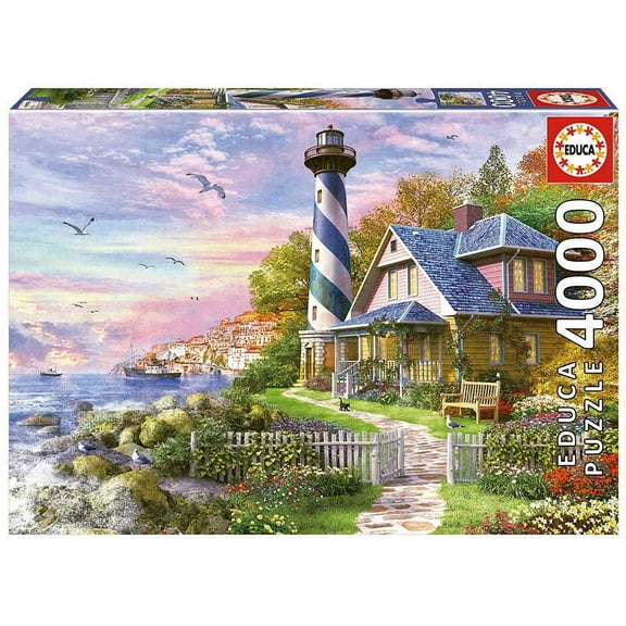 Educa Lighthouse at Rock Bay 4000 Piece Nautical & Coastlines Impossible Jigsaw Puzzle