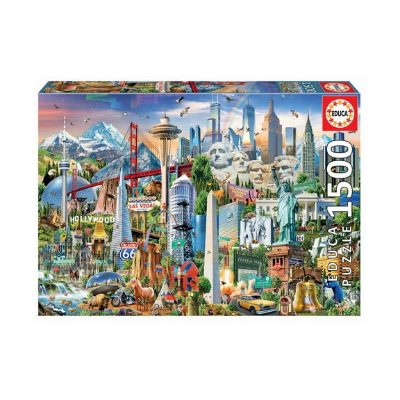 Educa North America Landmarks: 1500 Pieces