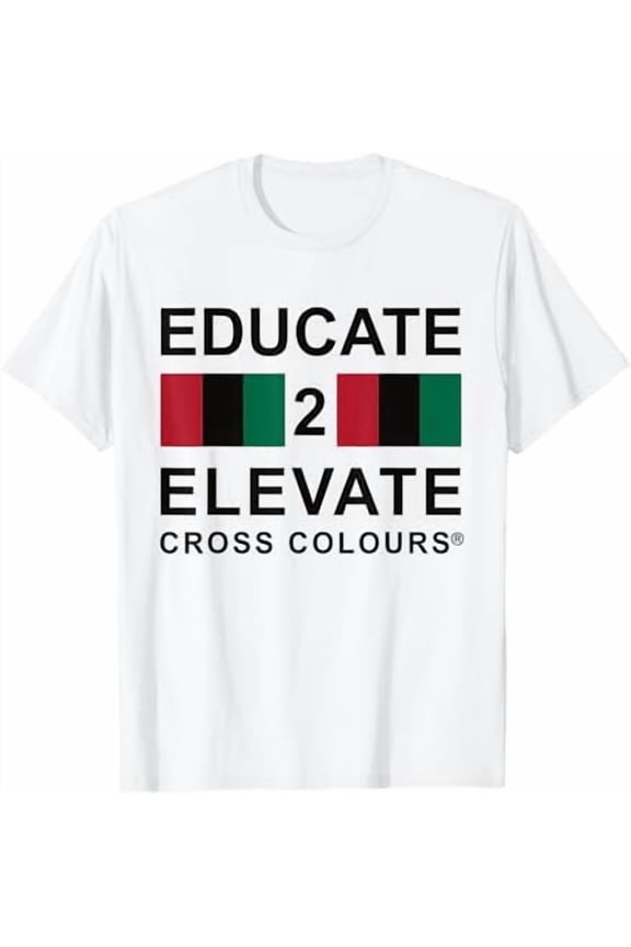 Educate 2 Elevate, Retro Graphic 1990's Urban Vintage T-Shirt
