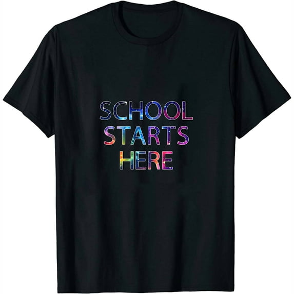 Educate Elevate Back to School Gifts Women's Cute T-Shirts, Breathable Short Sleeve Shirts with Fashion Prints