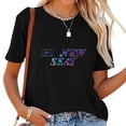 thumbnail image 1 of Educate to Elevate Back to School Gifts Women's Short Sleeve T-Shirt with Cool and Creative Prints, 1 of 3
