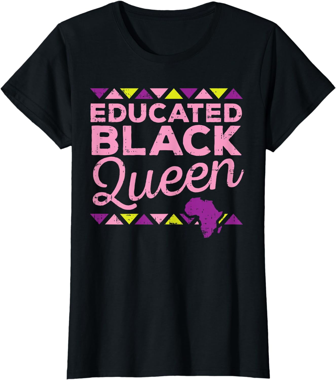 Educated Melanin Queen Black African American Women Gift T-Shirt ...