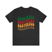 TEECREATIONSBYCAT Educated Motivated Elevated Melanated Shirt, Black History Unisex T-Shirt