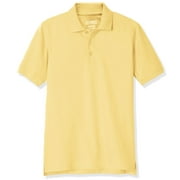 Educated Uniforms Boys 2T-20 Short Sleeve Pique Polo Shirt Yellow 4T