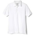 thumbnail image 1 of Educated Uniforms Boys 4-20 Short Sleeve Pique Polo Shirt(White 14/16), 1 of 5