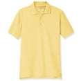thumbnail image 1 of Educated Uniforms Boys 4-20 Short Sleeve Pique Polo Shirt Yellow 14/16, 1 of 5