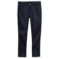 thumbnail image 1 of Educated Uniforms Girls 4-20 Adjustable Waist Skinny Knit School Pant (Navy 4), 1 of 5