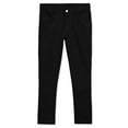 thumbnail image 1 of Educated Uniforms Girls 4-20 Adjustable Waist Skinny Stretch School Pant Black 16, 1 of 5