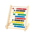 thumbnail image 1 of Education Abacus for Kids Math 10 Row Wooden Counting Frame Abacus Teach Counting, Addition and Subtraction, Math Number Game Preschool Learning Toys Beige, 1 of 8