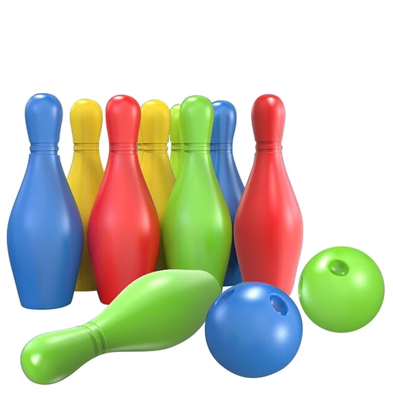 Education Bowling Set for Kids Interactive Indoor Outdoor Sports Toy Featuring 12-Piece Parent-Child Game for Boys Girls and Learning Enrichment