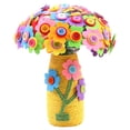 thumbnail image 1 of Education Flower Craft Kit for Kids Create Your Own Flower Bouquet with Buttons and DIY Vase Art for Crafting, 1 of 9