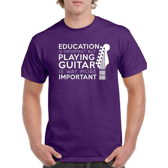 Education Is Important. T-Shirt Men -Smartprints Designs, Male Medium