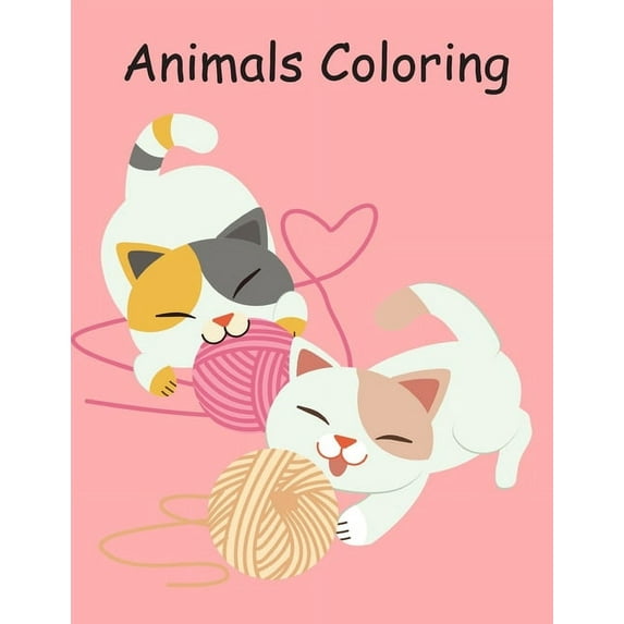 Education Kids: Animals Coloring : Coloring Book, Relax Design for Artists with fun and easy design for Children kids Preschool (Series #10) (Paperback)