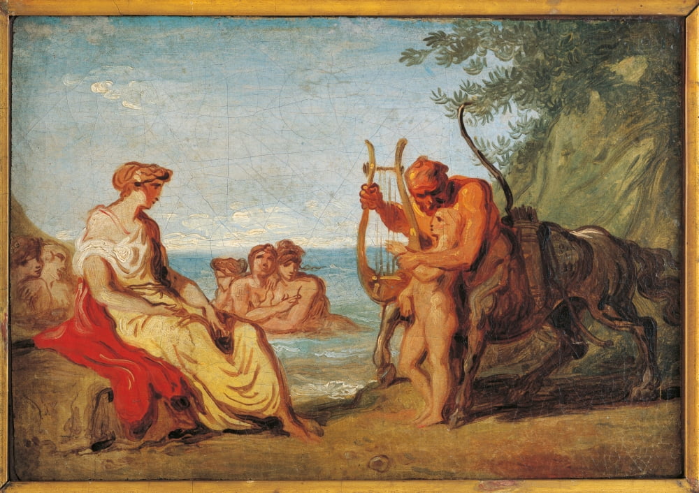 Education Of Achilles Canvas Art -  (36 x 24)