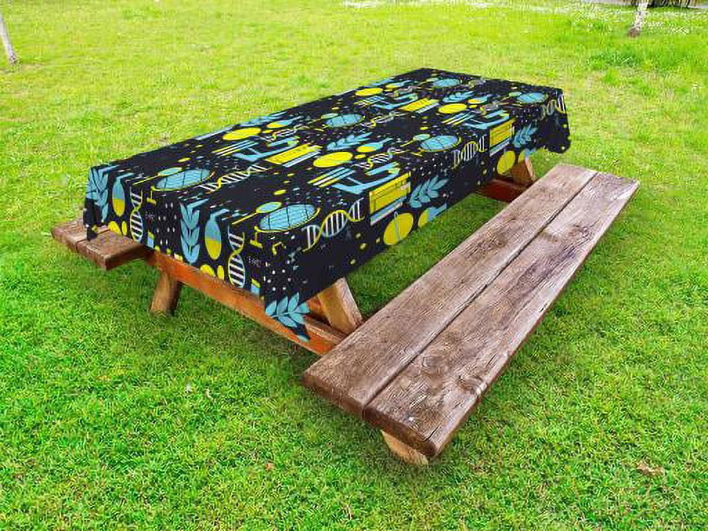 Education Outdoor Tablecloth, Science Class Themed Biology Chemistry ...