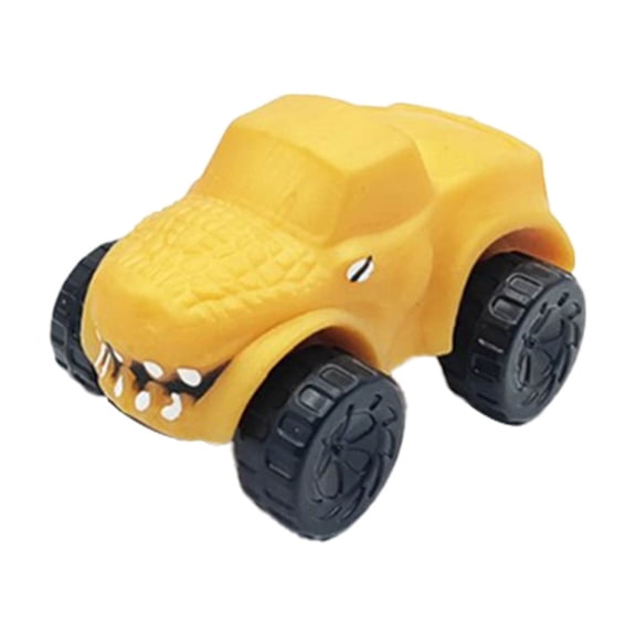 Education Puzzle Toy Flexible Deformable Car Model for Kids, Soft Elastic Stretchable Slow Mexican Dinosaur Toy for Learning and Play, 3.94×2.40×2.36 inch, Yellow