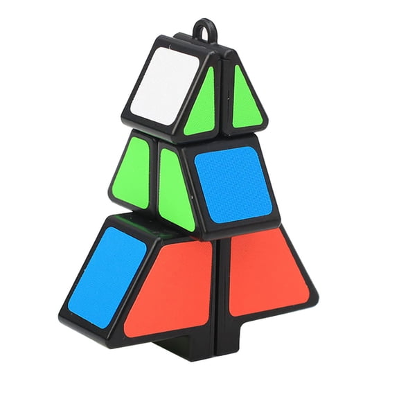 Education Puzzle Xmas Puzzle - Smooth Cube 1X2X3 Cube Tree for Christmas Learning and