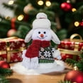 thumbnail image 1 of Education Toys Cute Christmas Snowman Sitting Figurine Window Display B Free Size, 1 of 6