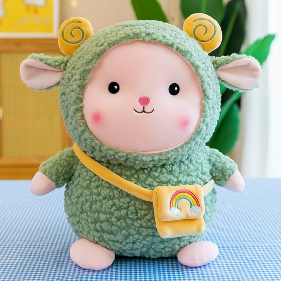 Education Toys Stuffed Sheep Soft Cute Lamb Doll Sheep Play Toys Sheep Lamb Stuffed Lamb Stuffed Green Free Size