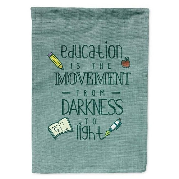 Education is Movement Teacher Garden Size Flag
