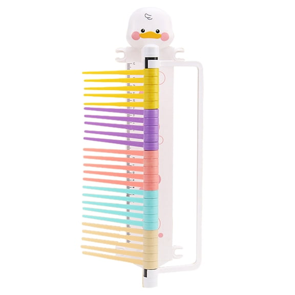 EducationVertical Jump Trainer for Kids Cartoon Wall Mounted Jump Meter with Resettable Measurement Tool for Home and Kindergarten Classroom, 14.37 inch, White