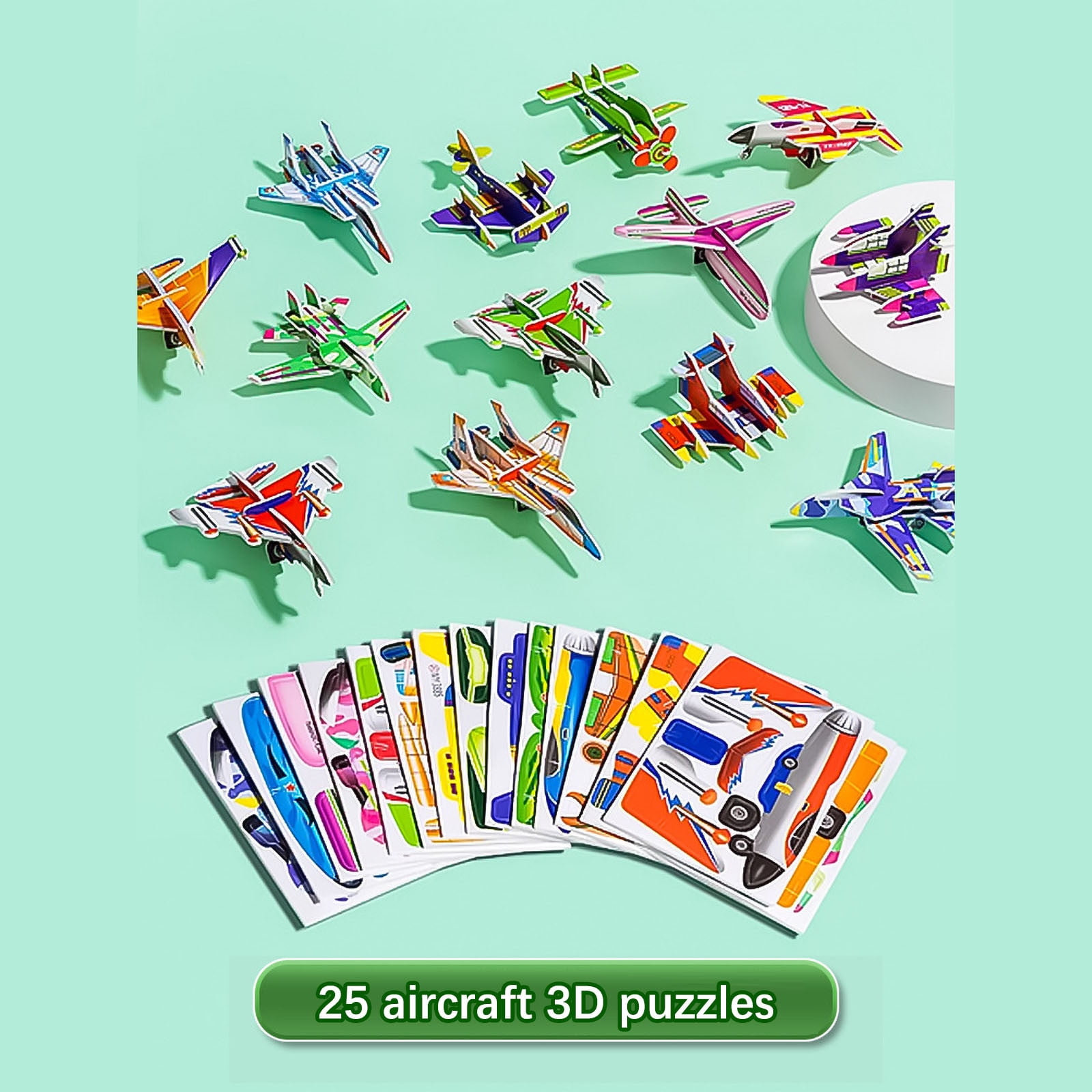 Educational 3D Cartoon Puzzles, 2024 Upgrade 3D Puzzles for Kids Ages 4