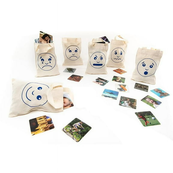 Educational Advantage Feelings and Emotions Sorting Bags, 66 Pieces