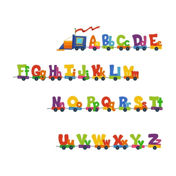 Educational Alphabet Wall Decals Colorful Letter Stickers for Kids Nursery School Classroom Playroom Home Learning Play Toddlers
