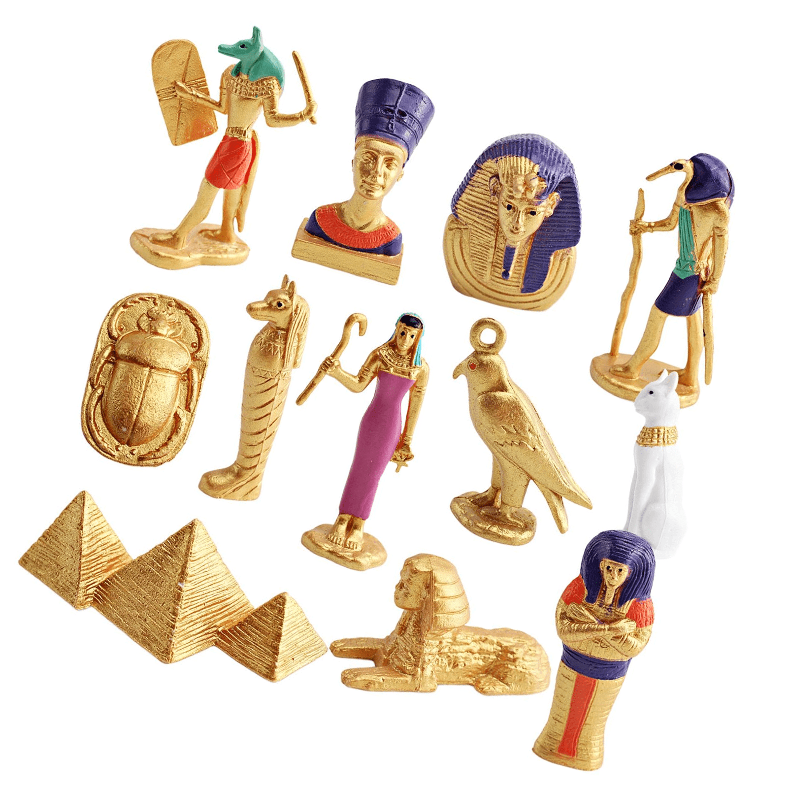 Educational Ancient Egypt Miniature Figurines Set of 12 for Kids ...